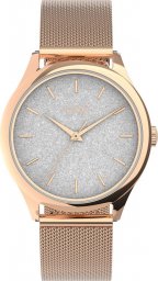 Zegarek Timex Zegarek damski Timex TW2V01400 różowe złoto