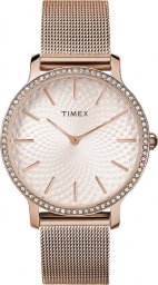 Zegarek Timex Zegarek damski Timex TW2V52500 różowe złoto