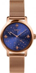 Zegarek Timex Zegarek damski Timex TW2W21400 różowe złoto