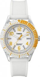 Zegarek Timex Zegarek damski Timex T2P007 biały