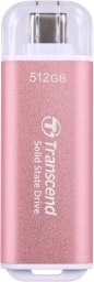 Dysk zewnętrzny SSD Transcend ESD300P 512GB Różowy (TS512GESD300P)