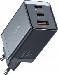 Ładowarka Mcdodo Ładowarka sieciowa GaN Mcdodo CH-1541, 2x USB-C, 1x USB, 67W (czarna)
