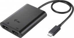 Adapter USB I-TEC C31 USB-C - HDMI x2 Czarny  (C31DUAL4K60HDMI)