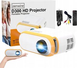 Projektor Zenwire MINI PROJEKTOR LED PRZENOŚNY MAŁY RZUTNIK FULL HD TV HDMI 3000 lm Zenwire d300