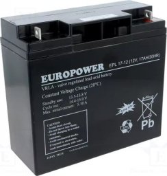Europower Akumulator 12V 17Ah AGM Europower EPL17-12 żywotność 15 lat!