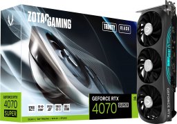 Karta graficzna Zotac Gaming GeForce RTX 4070 SUPER Trinity Black 12GB GDDR6X (ZT-D40720D-10P)