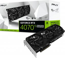Karta graficzna PNY GeForce RTX 4070 Ti SUPER Verto OC 16GB GDDR6X (VCG4070TS16TFXPB1-O)