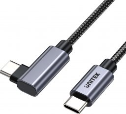 Kabel USB Unitek USB-C - USB-C 1 m Czarno-srebrny (C14123BK-1M)