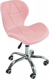 Krzesło biurowe Chiccot FOTEL BIUROWY OBROTOWY SKÓRZANY Model: PS29 Kolor: Różowy