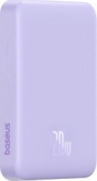 Powerbank Baseus OS-Baseus Magnetic Mini Air Wireless Fast Charge Power Bank 10000mAh 20W Nebula Purple（With Simple Charging Cable Type-C to Type-C (20V/3A) 30cm White)