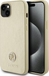  Guess Guess GUHCP15MPS4DGPD iPhone 15 Plus 6.7" złoty/gold hardcase Strass Metal Logo