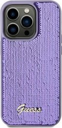 Guess Guess GUHCN61PSFDGSU iPhone 11 / Xr 6.1" fioletowy/purple hardcase Sequin Script Metal
