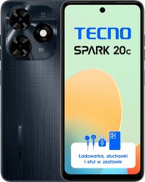 Smartfon Tecno Spark 20C 4/128GB Czarny  (BG7n_128+4_GB)