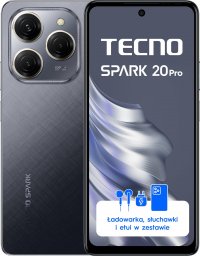 Smartfon Tecno Spark 20 Pro 8/256GB Czarny  (KJ6_256+8_MB)