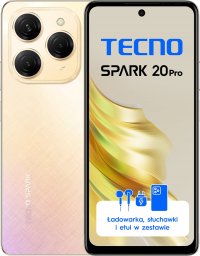 Smartfon Tecno Spark 20 Pro 8/256GB Żółty  (KJ6_256+8_SB)