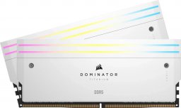 Pamięć Corsair Dominator Titanium RGB, DDR5, 96 GB, 6600MHz, CL32 (CMP96GX5M2B6600C32W)