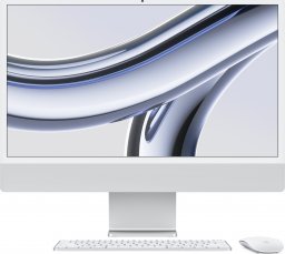 Komputer Apple Apple 24-inch iMac with Retina 4.5K display: Apple M3 chip with 8-core CPU and 10-core GPU (8GB/512GB SSD) - Silver