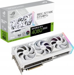 Karta graficzna Asus ROG Strix GeForce RTX 4080 SUPER White OC 16GB GDDR6X (ROG-STRIX-RTX4080S-O16G-WHITE)