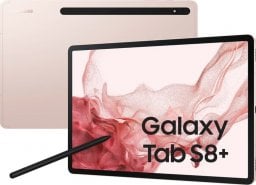 Tablet Samsung Galaxy Tab S8+ 12.4" 128 GB 5G Różowe (SM-X806BIDAEUE)