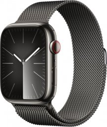 Smartwatch Apple Watch 9 GPS + Cellular 45mm Graphite Stainless Steel Grafitowy  (MRMX3QF/A)