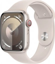Smartwatch Apple Watch 9 GPS + Cellular 45mm Starlight Alu Sport S/M Beżowy  (mrm83qc/a)
