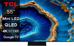  TCL Telewizor TCL 55C801 55" MINILED 4K HDR 144Hz Google TV HDR10 Dolby Vision