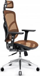 Krzesło biurowe Diablo Chairs Fotel ergonomiczny Diablo V-Basic: czarno-pomarańczowy