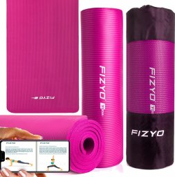  Fizyo MATA DO ĆWICZEŃ FITNESS KARIMATA joga yoga pink XL