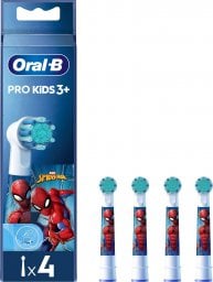 Końcówka Oral-B do szczoteczki dla dzieci EB-10 Stages Power EB10-4 SPIDERMAN "PRO" 4szt.