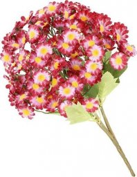  Springos Stokrotki sztuczne bukiet 5 gałązek ozdobna dekoracja roślinna kwiaty różowe UNIWERSALNY