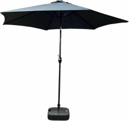 Fancy Garden Parasol ogrodowy ORIENT 235x270x270 łamany regulowany z korbką ciemnoszary