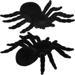  Springos Pająk na Halloween 2 szt. dekoracja włochata tarantula ozdoba UNIWERSALNY
