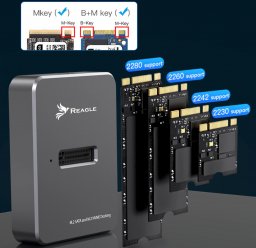 Kieszeń Reagle Reagle Adapter SSD M.2 NVMe SATA kieszeń dysk USB-C 3.2