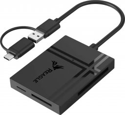 Czytnik Reagle REAGLE Czytnik Kart 5w1 TF SD MS CF XD MicroSD Adapter USB USB-C OTG 5 Gb/s