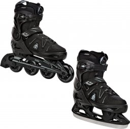 Rolki Raven Inlineskates Rolki Łyżwy hokejowe 2w1 RAVEN Pulse PRO Black FitGo 40-43