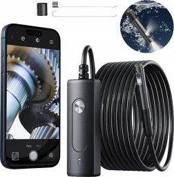  Volt EV Kamera Inspekcyjna Endoskop Bateria Wifi Kabel 3 M 2 X Full Hd Ios Android