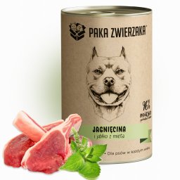 Paka Zwierzaka Mokra karma - Jagnięcina i jabłko z miętą 400g