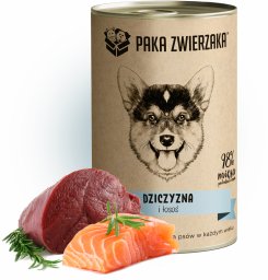 Paka Zwierzaka Mokra karma - Dziczyzna i łosoś 400g