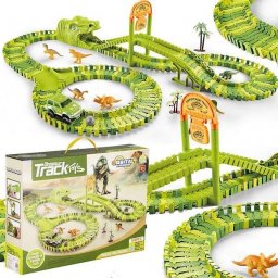  Springos Tor wyścigowy park dinozaurów zestaw 168 elementów zabawka dla dzieci UNIWERSALNY