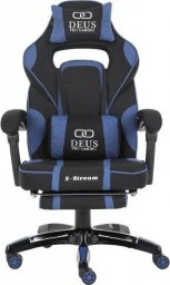 Fotel Zenga Fotel Gamingowy DEUS X-Stream Blue z tkaniny