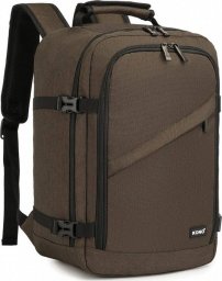 Plecak Kono KONO Plecak podróżny kabinowy do samolotu RYANAIR 40x20x25 brązowy