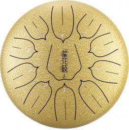 HLURU HUASHU HLURU HUASHU Lotus tongue drum 12" 11 ton Golden