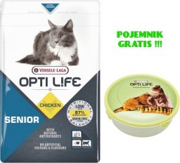  Opti life VERSELE-LAGA OPTI LIFE Senior 1kg - karma dla starszych kotów + POJEMNIK GRATIS !!!