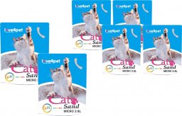 Żwirek dla kota Cat Sand Żwirek Silikonowy dla Kota Cat Sand Micro - PH Control 6x3,8l (Zmienia kolor, aby sprawdzić wczesne oznaki choroby)
