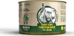  Benjis Planet Benji's Planet Farm Flow Turkey&Duck Indyk z kaczką 410g