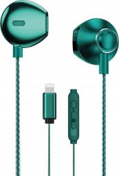 Słuchawki Wekome WEKOME YB08 Blackin Series - Słuchawki przewodowe HiFi Lightning (Zielony)