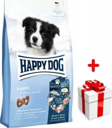  Happy Dog HAPPY DOG Fit&Vital Puppy, sucha karma, dla szczeniąt, 1-6 miesięcy, 10 kg + niespodzianka dla psa GRATIS!