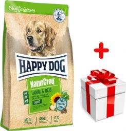  Happy Dog Happy Dog Naturcroq jagnięcina/ryż 4kg + niespodzianka dla psa GRATIS!