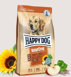 Happy Dog HAPPY DOG Natur- Croq wołowina i ryż 2x15kg