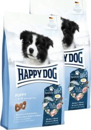  Happy Dog HAPPY DOG Fit&Vital Puppy, sucha karma, dla szczeniąt, 1-6 miesięcy, 2x10 kg